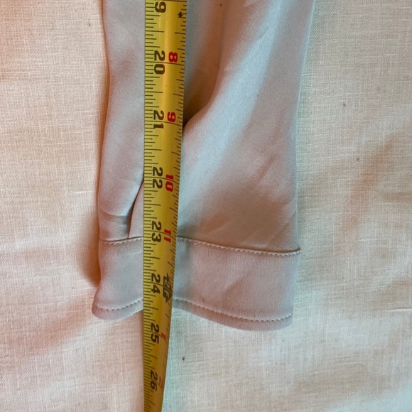 Max Mara Womens M Beige Silk Blend Button Down Blouse Long Sleeve Utility Shirt - Picture 8 of 8